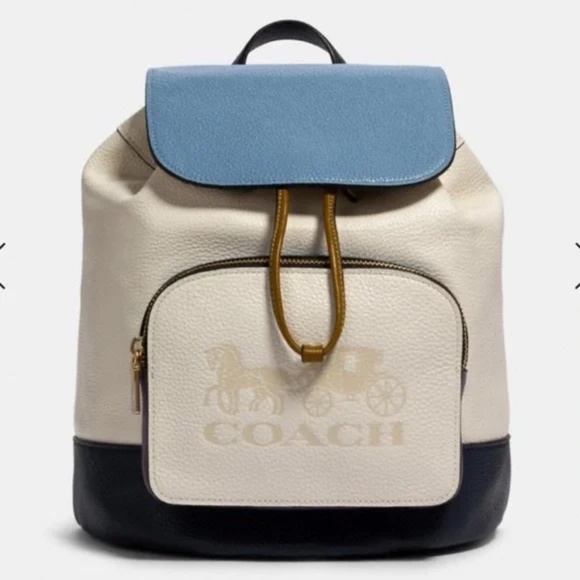 COACH Jes Backpack in Color Block - Picture 1 of 8